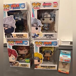 Funko Naruto Shippuden & Boruto Vinyl Figures Collection Lot of 5